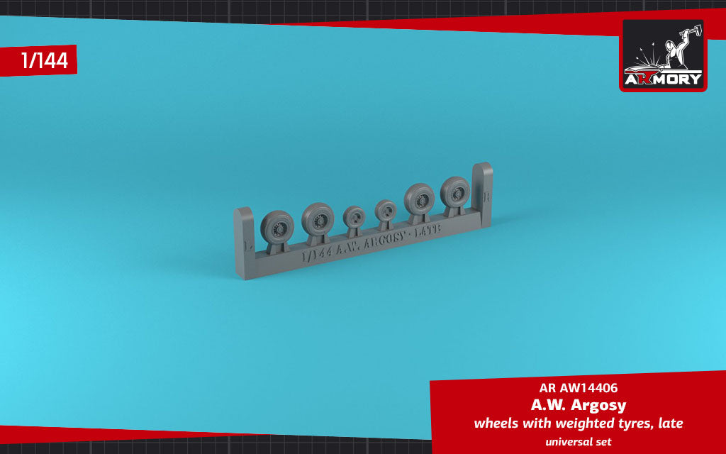 Armory 14406 Armstrong-Whitworth Argosy Late Weighted Wheels 1:144