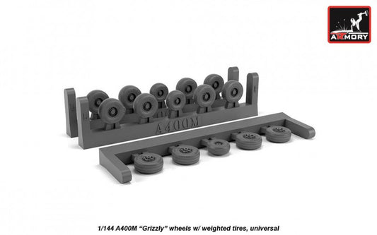 Armory ARAW14503 1:144 Airbus A400M 'Grizzly' wheels with weighted tires/tyres