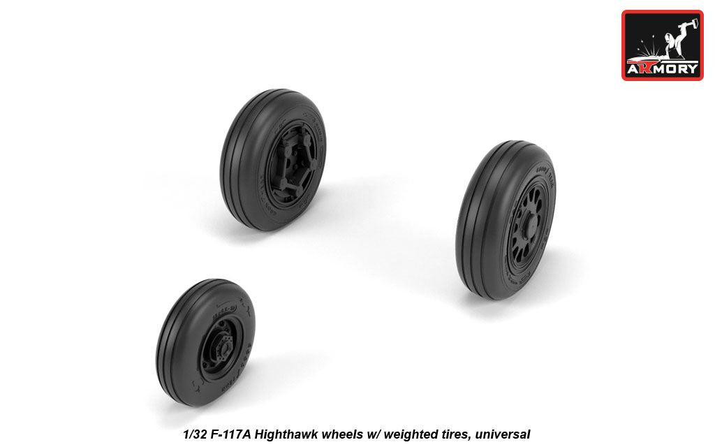 Armory ARAW32305 1:32 Lockheed F-117A Nighthawk wheels