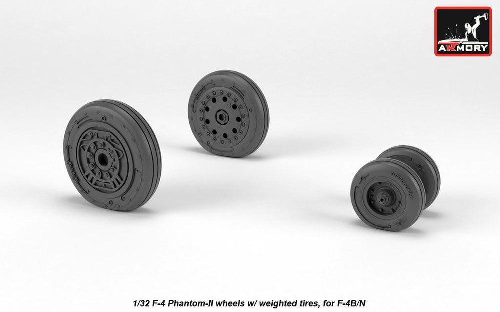 Armory 32306 F-4 Phantom II Early Weighted Wheels 1:32