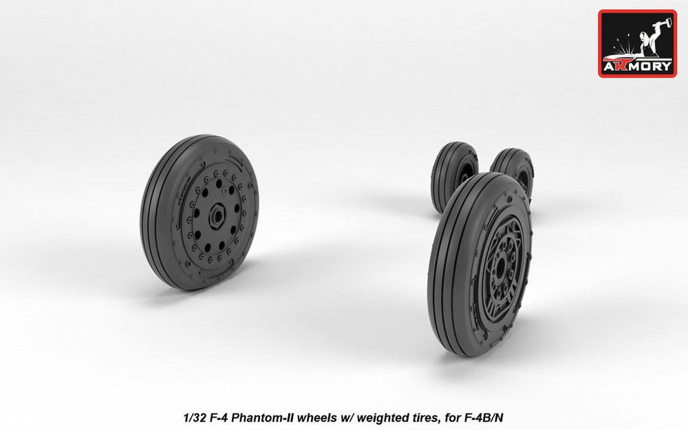 Armory 32306 F-4 Phantom II Early Weighted Wheels 1:32