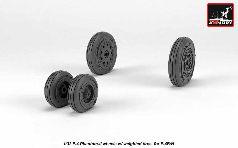 Armory 32306 F-4 Phantom II Early Weighted Wheels 1:32