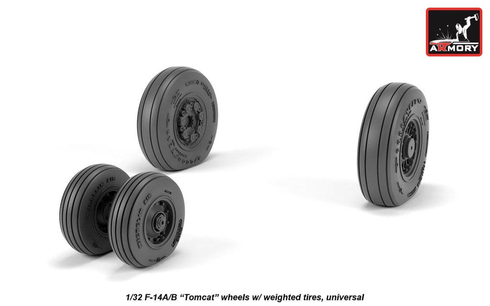 Armory 32309 F-14A/B Tomcat Early Weighted Wheels 1:32