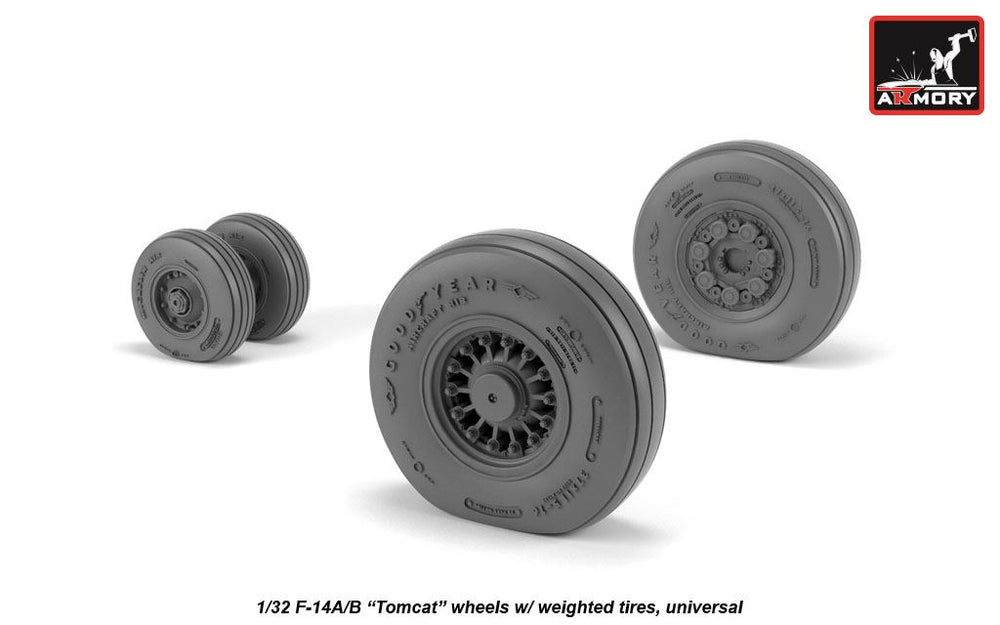Armory 32309 F-14A/B Tomcat Early Weighted Wheels 1:32