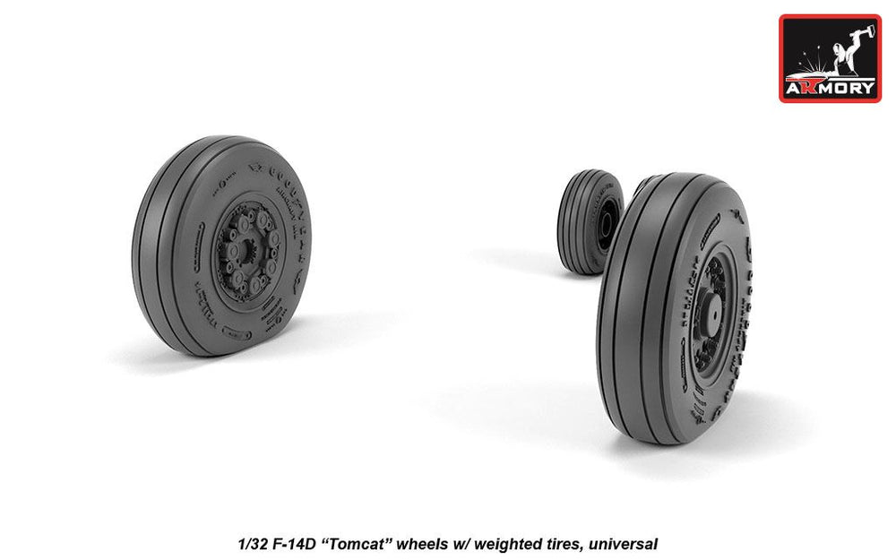 Armory 32310 F-14D Tomcat Early Weighted Wheels 1:32