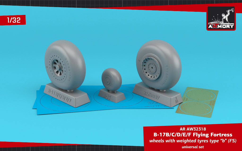 Armory 32318 B-17B/C/D/E/F Flying Fortress Weighted Type B 1:32