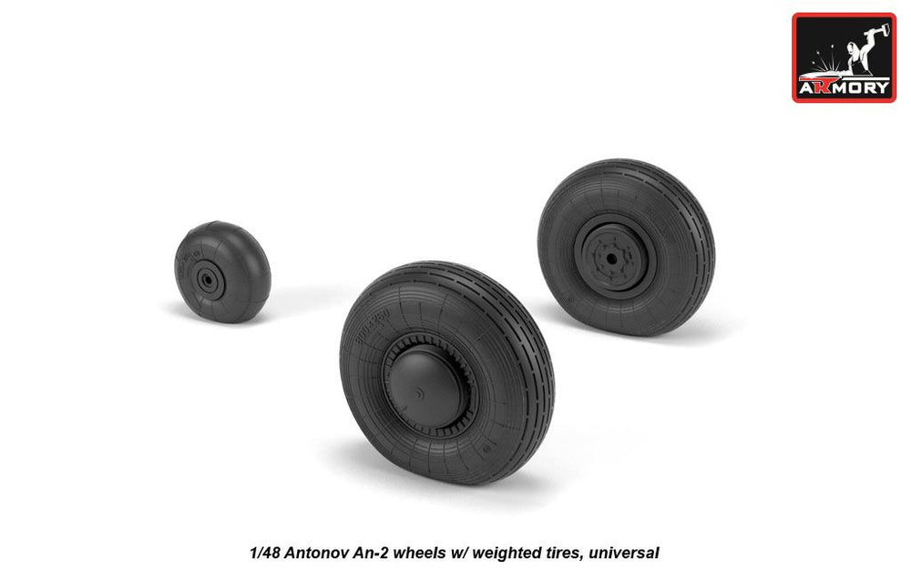 Armory ARAW48036 1:48 Antonov An-2/An-3 Colt wheels with weighted tires/tyres