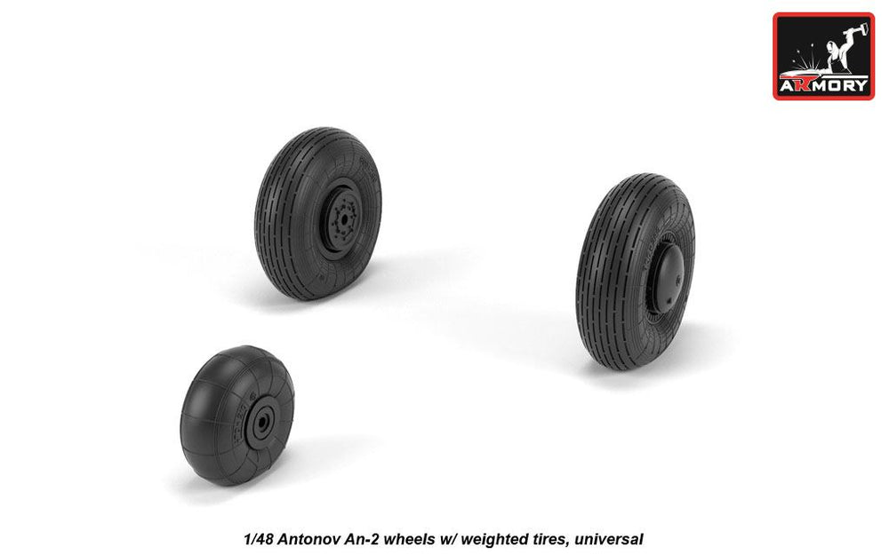 Armory ARAW48036 1:48 Antonov An-2/An-3 Colt wheels with weighted tires/tyres