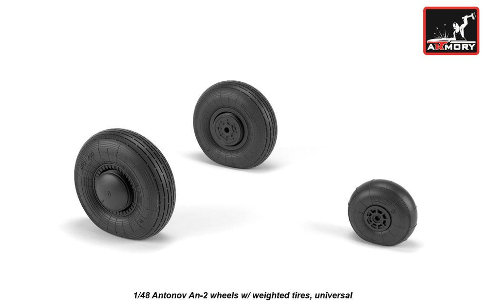 Armory ARAW48036 1:48 Antonov An-2/An-3 Colt wheels with weighted tires/tyres