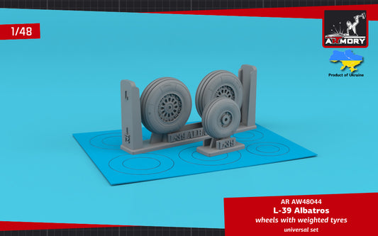 Armory ARAW48044 1:48 AERO L-39 Albatros wheels with weighted tyres