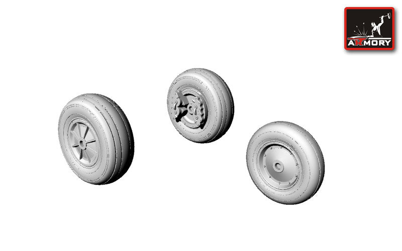 Armory ARAW48301 1:48 North-American T-28B Trojan wheels