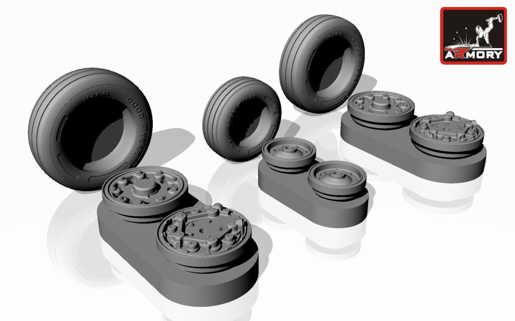 Armory ARAW48309 1:48 Northrop F-5E/F Tiger-II wheels