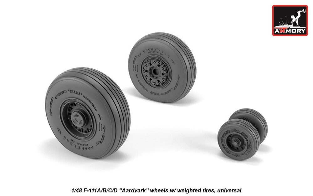 Armory 48319 F-111 Aardvark Early Weighted Wheels 1:48