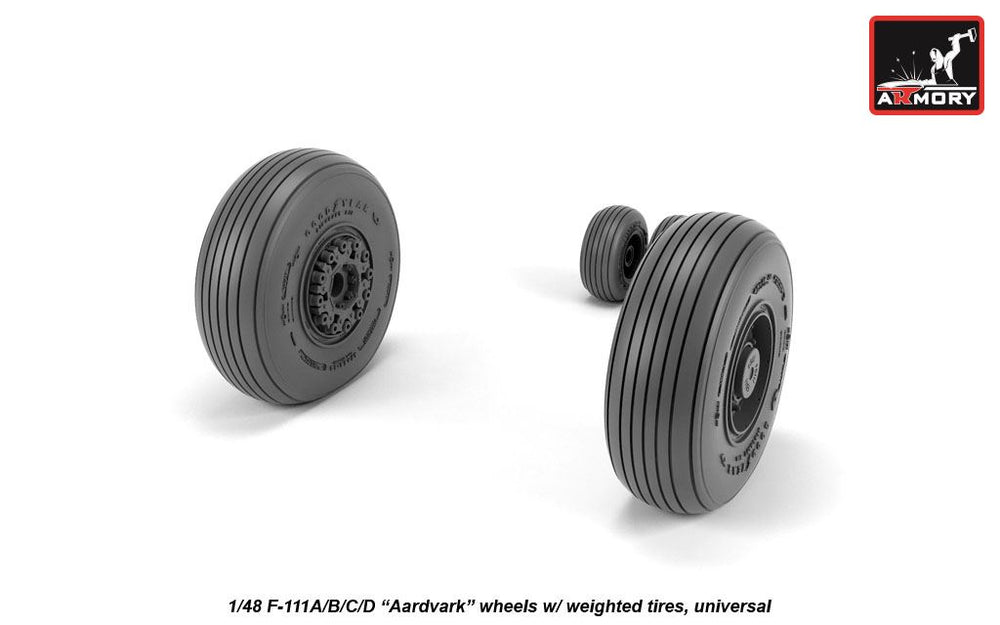 Armory 48319 F-111 Aardvark Early Weighted Wheels 1:48