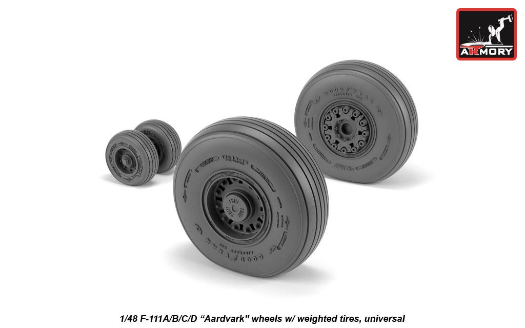 Armory 48319 F-111 Aardvark Early Weighted Wheels 1:48