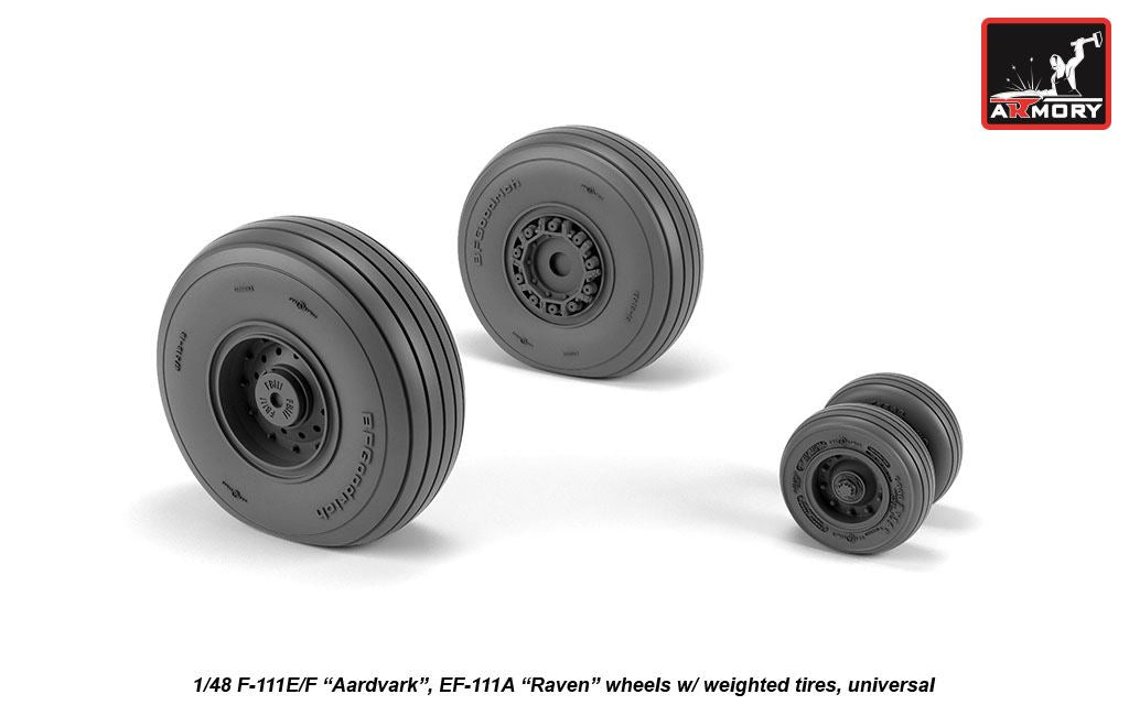 Armory 48320 F-111 Aardvark Early Weighted Wheels 1:48