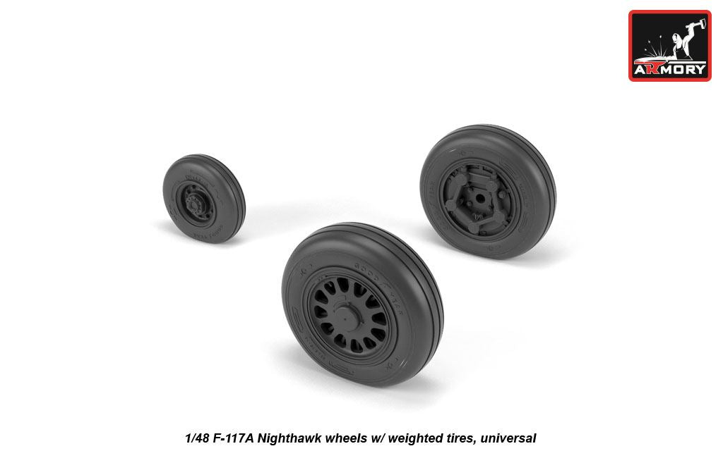 Armory ARAW48322 1:48 Lockheed F-117A Nighthawk wheels