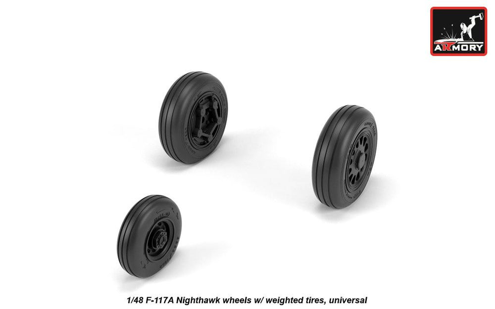 Armory ARAW48322 1:48 Lockheed F-117A Nighthawk wheels