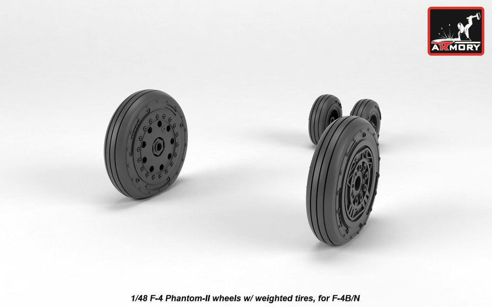 Armory 48323 F-4 Phantom II Early Weighted Wheels 1:48