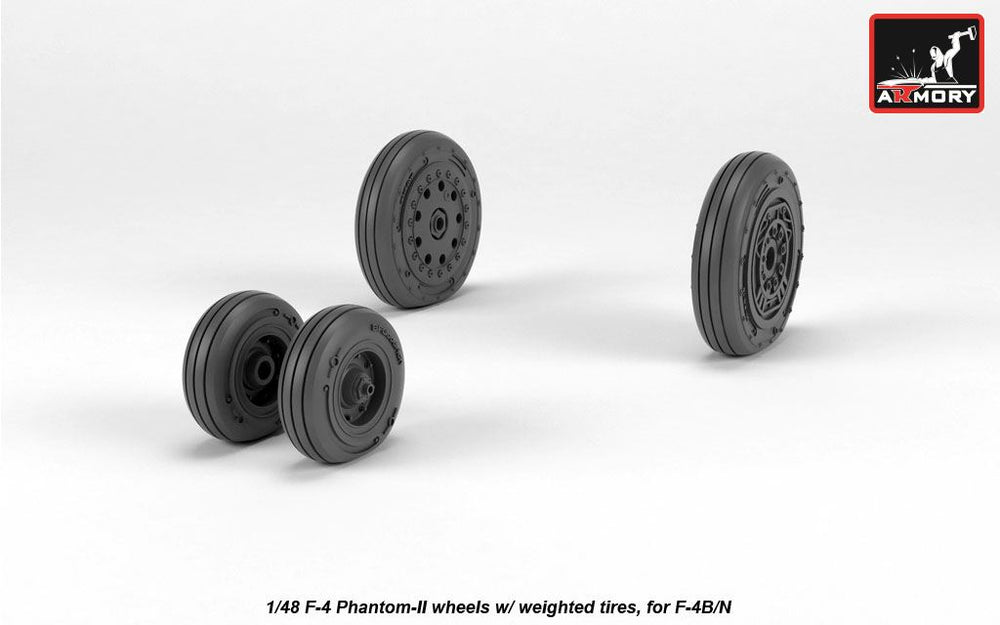 Armory 48323 F-4 Phantom II Early Weighted Wheels 1:48