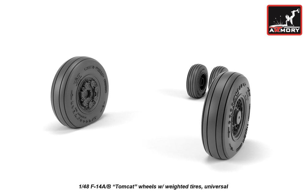 Armory 48326 F-14A/B Tomcat Early Weighted Wheels 1:48