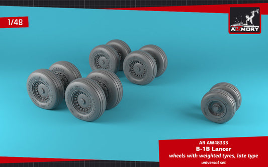 Armory 48333 Rockwell B-1B Lancer Late Weighted Wheels 1:48