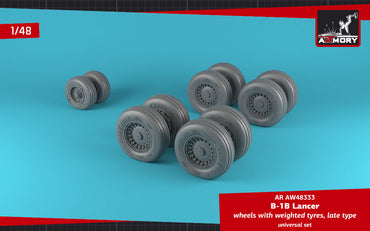 Armory 48333 Rockwell B-1B Lancer Late Weighted Wheels 1:48