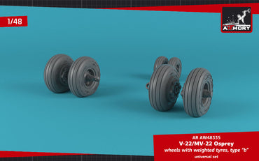 Armory ARAW48335 1:48 Bell-Boeing V-22/MV-22 Osprey Weighted Tyres Type B