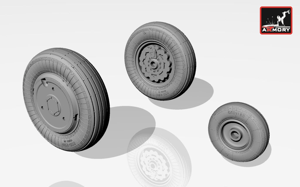 Armory ARAW72013 1:72 Yakovlev Yak-141 freestyle wheels