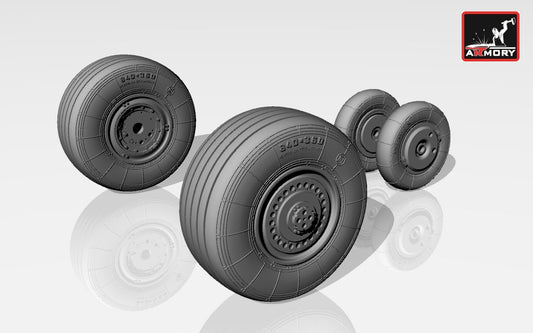 Armory ARAW72018 1:72 Mikoyan MiG-23BM MiG-27 MiG-27M/MiG-27D/MiG-27K wheel set