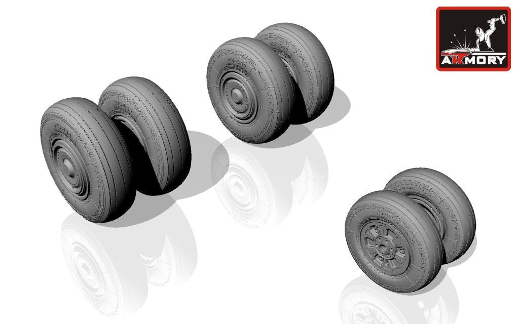 Armory ARAW72023 1:72 Sukhoi Su-24 Fencer wheels