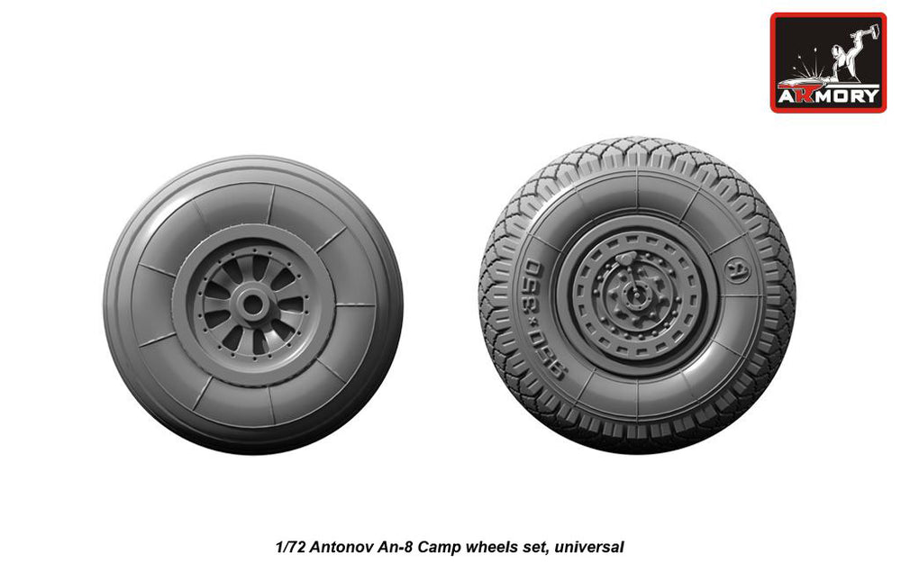 Armory ARAW72027 1:72 Antonov An-8 wheels