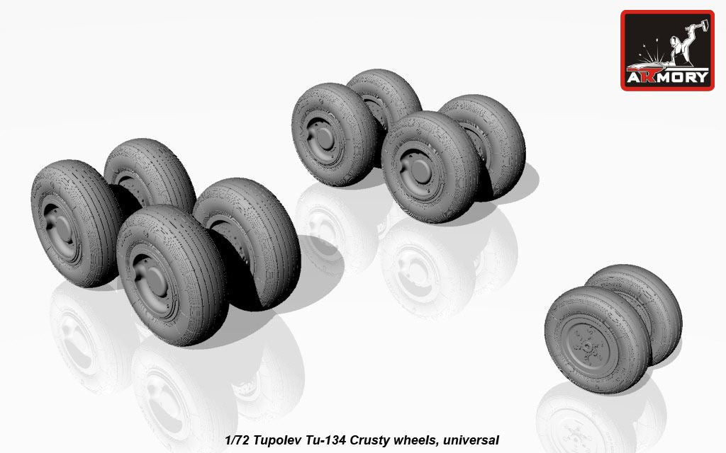 Armory ARAW72042 1:72 Tupolev Tu-134A wheels