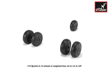 Armory ARAW72059 1:72 Iljushin IL-14 Weighted Tyres for II-14 M/P