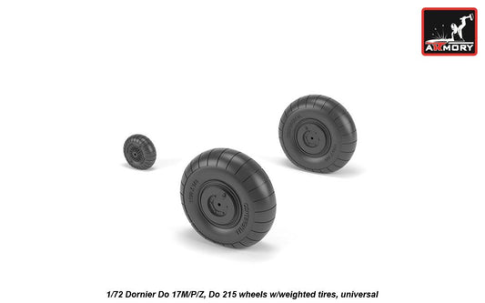 Armory ARAW72205 1:72 Dornier Do-17 / Do-215 Weighted Tyres