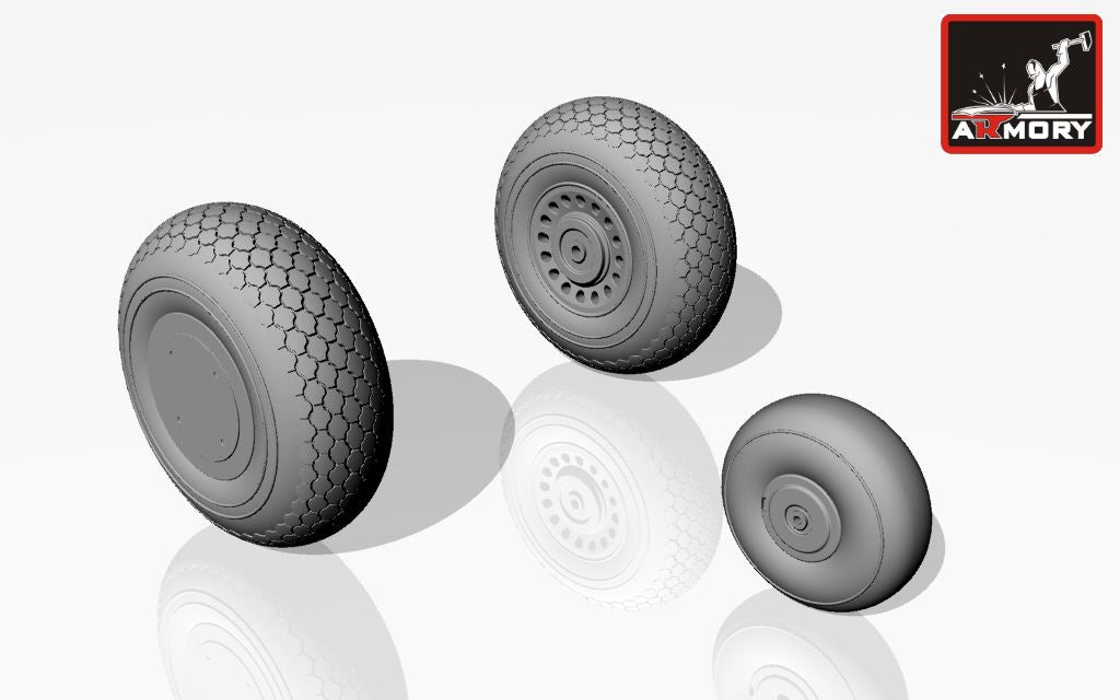 Armory ARAW72302 1:72 Douglas A-20C Boston wheels, mid