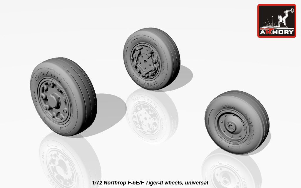 Armory ARAW72309 1:72 Northrop F-5E/F-5F Tiger-II wheels