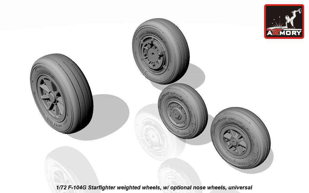 Armory ARAW72312 1:72 Lockheed F-104G Starfighter wheels