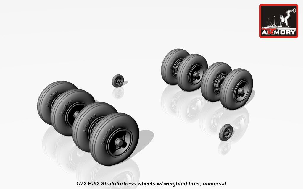 Armory ARAW72316 1:72 Boeing B-52 Stratofortress wheels, weighted