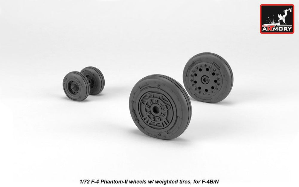Armory ARAW72328 1:72 McDonnell F-4 Phantom II Early Weighted Tyres
