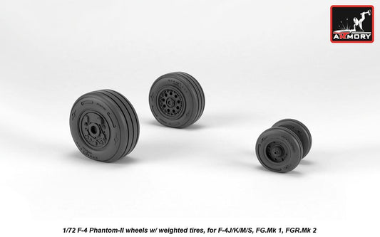 Armory ARAW72330 1:72 McDonnell F-4 Phantom II Late Weighted Tyres