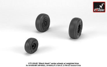 Armory ARAW72334 1:72 Sikorsky UH-60 Black Hawk Weighted Tyres