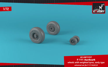 Armory ARAW72337 1:72 General-Dynamics F-111 Aardvark Early Weighted Tyres