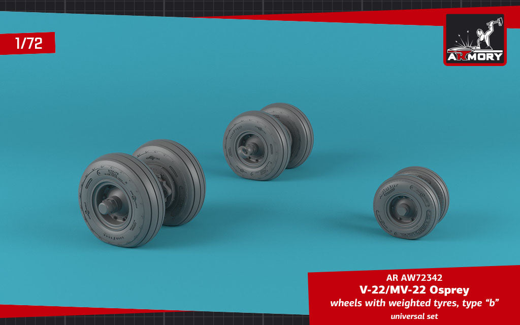 Armory ARAW72344 1:72 Sikorsky CH-53E/G Sea Stallion Late Weighted Tyres