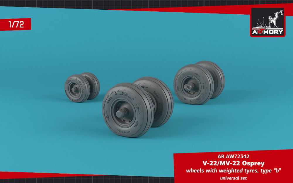 Armory ARAW72344 1:72 Sikorsky CH-53E/G Sea Stallion Late Weighted Tyres