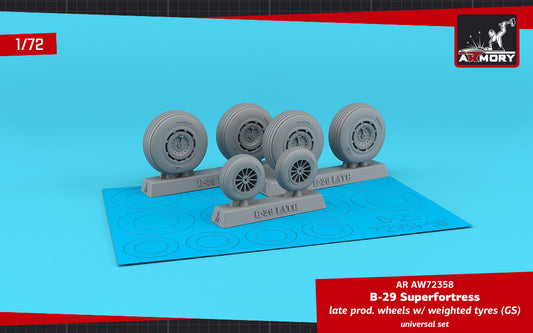 Armory ARAW72358 1:72 Boeing B-29 Superfortress Late Production Weighted Tyres