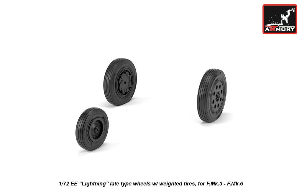 Armory ARAW72410 1:72 BAC Lightning F.3 / F.6 Late Weighted Tyres