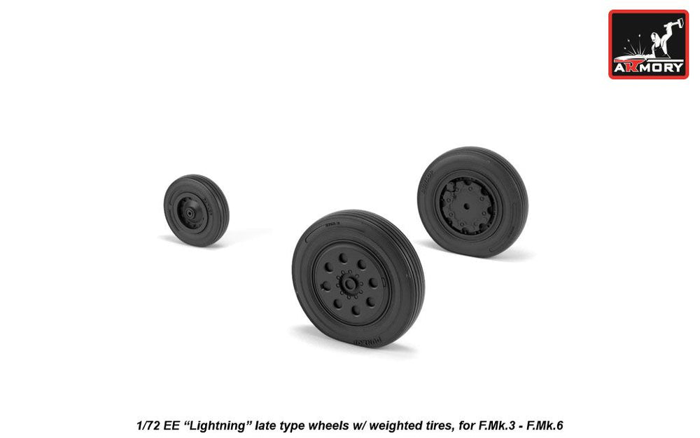 Armory ARAW72410 1:72 BAC Lightning F.3 / F.6 Late Weighted Tyres