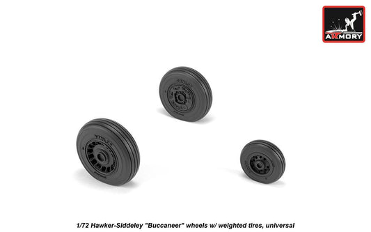 Armory ARAW72411 1:72 Blackburn/Hawker Buccaneer S.2B Weighted Tyres