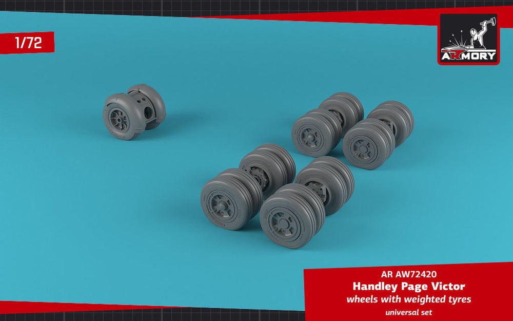 Armory ARAW72420 1:72 Handley-Page Victor B.2 wheels with weighted tires/tyres